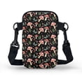 thumbnail image 2 of HELLHERO Cat and Rose Pattern Polyester Women Crossbody Bag with Zipper Underarm Shoulder Bag for Outdoor Daily Use, 2 of 7