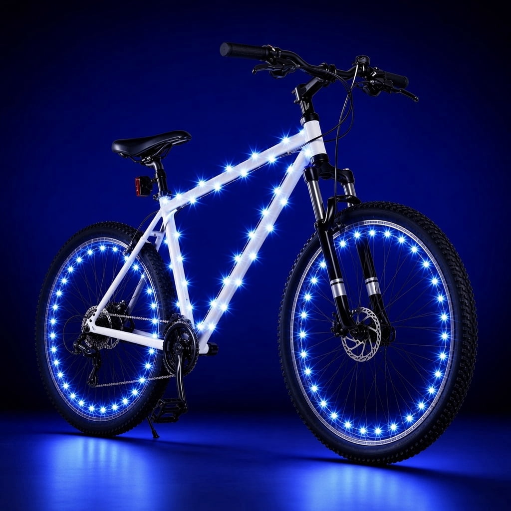 Brightz, Wheel Brightz LED Bicycle Light, 20 Micro LEDs, Blue