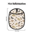 thumbnail image 3 of Pofeuu nuts leaf Butterfly Print Silicone Pot Mat Mitten With Hanging Loop Heat Resistant Oven Mitts Non-Slip Bbq Baking Smoking Potholders, 3 of 7