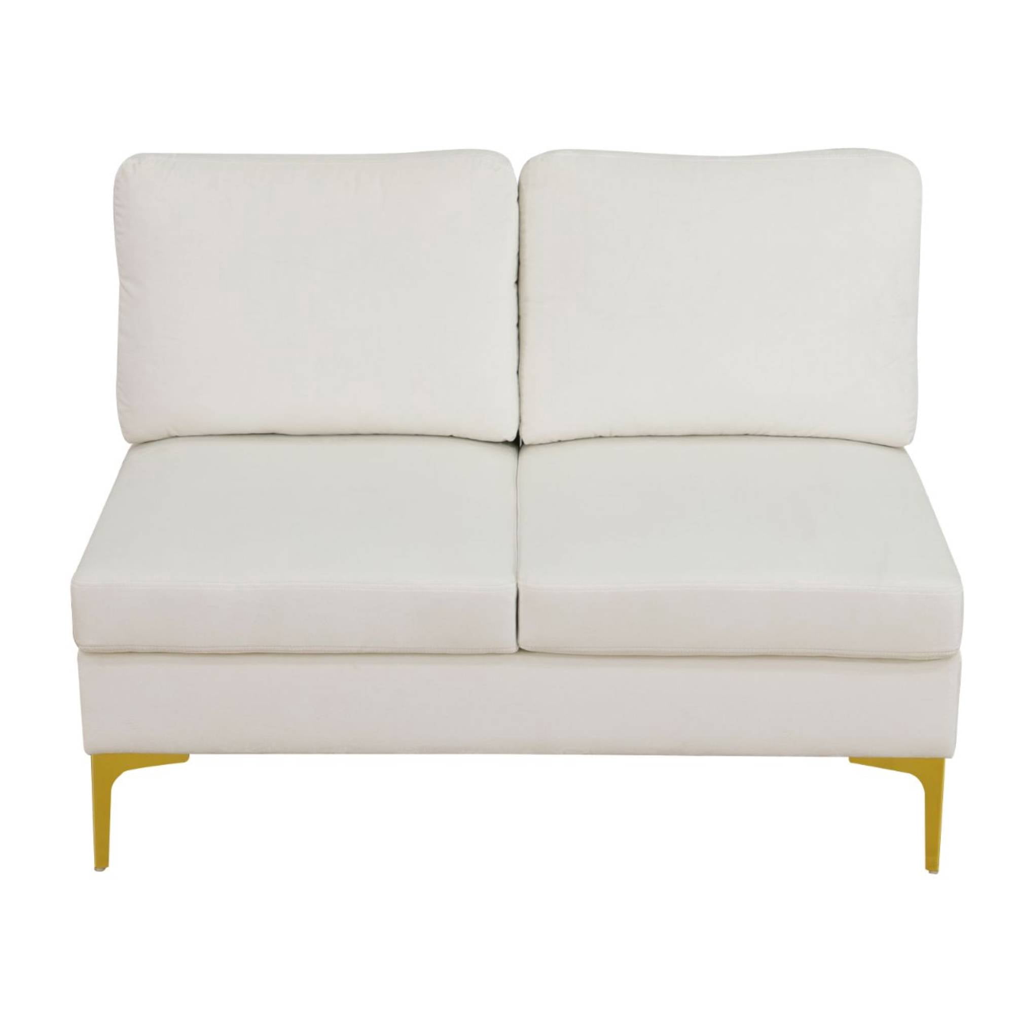 U Shaped Sectional Sofa Couch with Double Chaise Modern Modular Sleeper Couches for Living Room, Beige