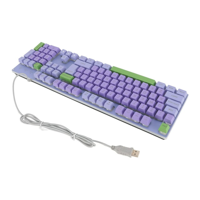 Clavier de Jeu Rétroéclairé RVB, Clavier Filaire Éclairé 26 Touches, Clavier Mécanique Compact Panneau Métallique Clavier de Jeu USB Portable pour PC Ordinateur Portable Ordinateur Joueur