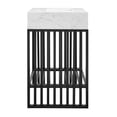 thumbnail image 3 of Modway Gridiron 24" Modern Style Metal Bathroom Vanity in White/Black, 3 of 9