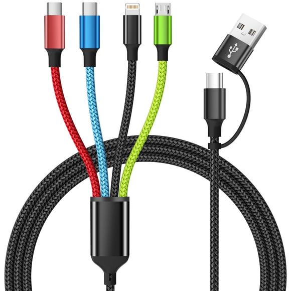 Cable de carga múltiple 4 en 2 de Firsting Travel, 1,5 m
