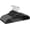 Black, variant on Heavy-duty plastic hanger 50 pieces, with non-slip design, 0.2 inches thick, 360 ° rotating hook space-saving organizer, used in bedroom closets, shirts, pants, strong enough coats (black-s shape)
