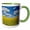 Green/White, variant on 3drose, Usa, Washington State, Palouse. Canola Fields, 11oz Mug
