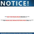 thumbnail image 3 of Detroit Axle - Brake Kit for 2013 2014 2015 2016 Nissan Sentra Brake Rotors and Ceramic Brakes Pads Front and Rear Replacement: 11.02" Rotors, 3 of 9