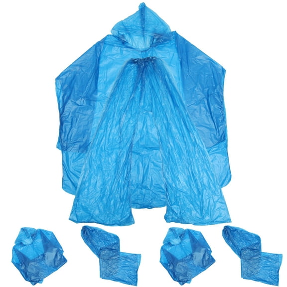 Worgeous 3 Sets Disposable Two-piece Adult Raincoats Yellow Waterproof Clothing for Outdoor Activities