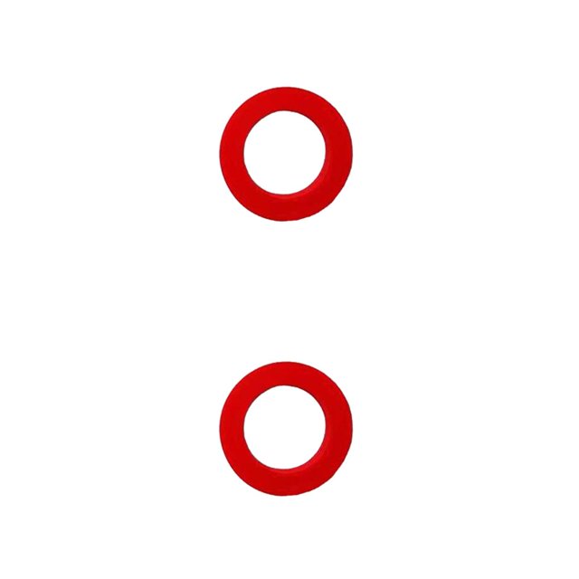 Decodeary 1 Ensemble Joint de Tuyau d'Eau Connexion Serrée Parfaite Durable Sans Fuite Difficile à Endommager Laveuse en Cuir Rouge 2Ensemble
