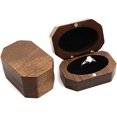 thumbnail image 4 of Caja de anillo cuadrada doble, caja de anillo de boda, caja de anillo de boda de madera, caja de anillo de madera, caja de anillo de boda, para compromiso de boda de San Valentín, para Marr, 4 of 5