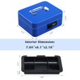 thumbnail image 4 of Caja Fuerte de Acero xydled Azul con Cerradura de Combinación y Bandeja Extraíble Mediana, 4 of 8