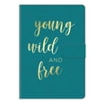 thumbnail image 1 of Markings by C.R. Gibson Leather Magnetic Closure Journal,<br>Blue Young Wild Print, 1 of 1