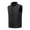 Black, variant on Men's Sleeveless Vest, Casual Lightweight Outerwear Jacket with Zipper Pockets, Stand Collar Polyester Vest for Spring Fall Outdoor Daily Wear