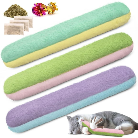 Almohada rellenable Cat Toy Retro Shaw Cat Tip, paquete de 3