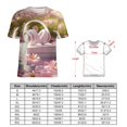 thumbnail image 2 of Butterfly Dancing Women's Short Sleeve T-Shirt Crew Neck Casual Summer Trendy Loose Fit Tops, 2 of 6