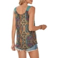 thumbnail image 4 of WQD Tank Tops for Women Spring Fashion Sleeveless V Neck Lace Tops Flower Flowy Summer Outfits Beach Vacation Clothes, 4 of 6