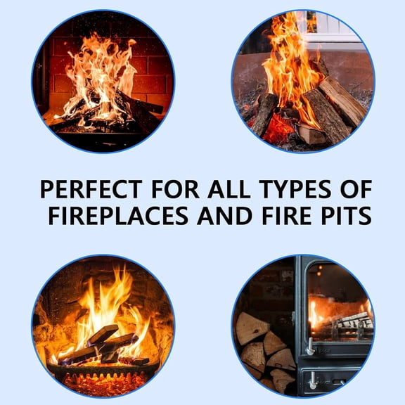 Gas Logs, 10 Piece Ceramic Log for Fireplace and Fire Pit, Heat Resistant Realistic Logs, Stackable Fake Log Set - Gas, Propane, Electric Fireplace Indoor Insert$$