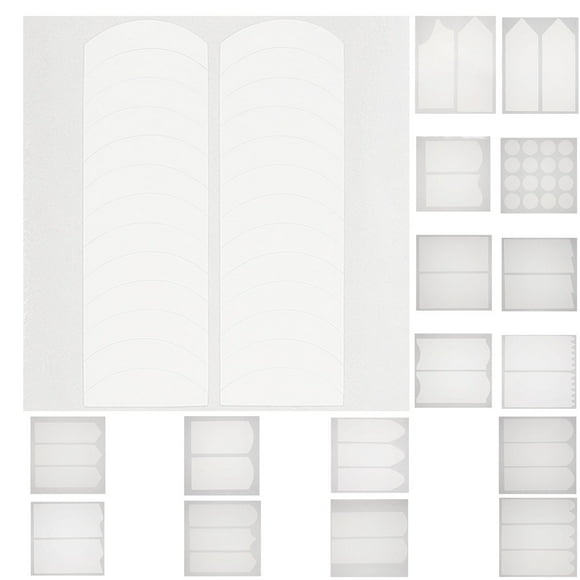 18 hojas de herramientas de guía francesa para la yema del dedo, guías de uñas para manicura, herramientas auxiliares de uñas francesas para mujeres