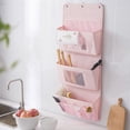 thumbnail image 4 of Joernso 1 Set Wall Hanging Bag Multiple Pockets Moisture Proof Home Organizer Closet Door Hanging Storage Pouch for Bedroom, 4 of 8