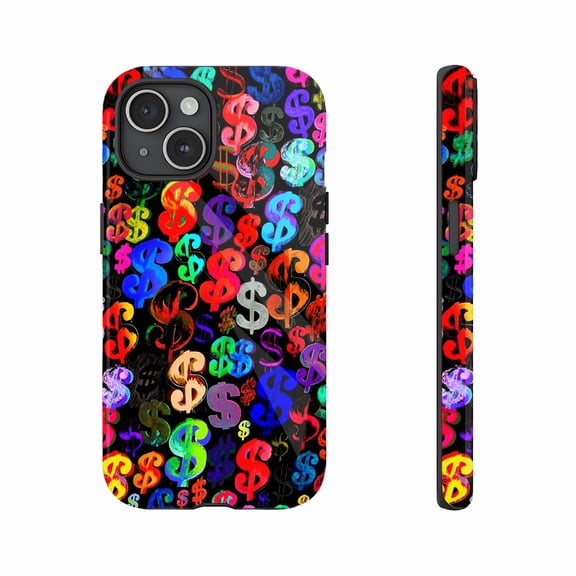 Vibrant Dollar Sign Design Phone Case for iPhone - Compatible with iPhone 11/12/13/14/15/16 (Pro Max/Plus), Stylish & Protective for Holiday Gifts or Daily Use
