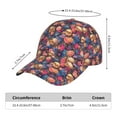 thumbnail image 5 of Kdxio Unisex Skull colorful daisy Pattern Baseball Cap Unisex Washed Classic Adjustable Hat, 5 of 5