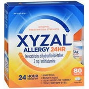 Xyzal Allergy Tablet, 80 Count, 2 Pack