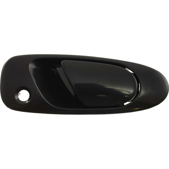 Replacement 17113 Exterior Door Handle Compatible with 1992-1995 Honda Civic 1993-1997 del Sol Front, Right Passenger Smooth Black