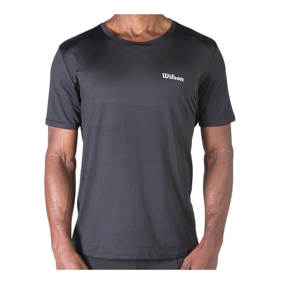 Playera Wilson para Hombre, Deportivo Negro Talla CH