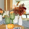 thumbnail image 2 of Ramos de flores artificiales de otoño de Linaichen para bodas de invierno o decoración del hogar (naranja), 2 of 8
