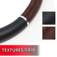 thumbnail image 4 of Custom Grip Couvre volant TPE Core chrome grain de bois noir, 4 of 5