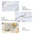 thumbnail image 2 of Yayeee Kitchen Hanging Hand Towels Set of 2 with Loop Bathroom Absorbent Tie Towel, White Rabbits, 2 of 7
