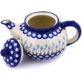 thumbnail image 2 of Polmedia Floral Peacock Polish Pottery 1.63 qt. Stoneware Teapot, 2 of 6