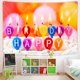 thumbnail image 1 of Tapiz de fondo de feliz cumpleaños, decoración de pared de habitación de niños Kawaii, dormitorio de niñas, dibujos animados, decoración de fiesta en el hogar, 1 of 4