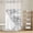 Gray, variant on Pink Coastal No Hook Shower Curtain with Snap in Liner, Waterproof Fabric Shower Curtains, Summer Ocean Sea Waves Starfish Corals Shower Curtain Set Top See Through for Bathroom 54"x78"