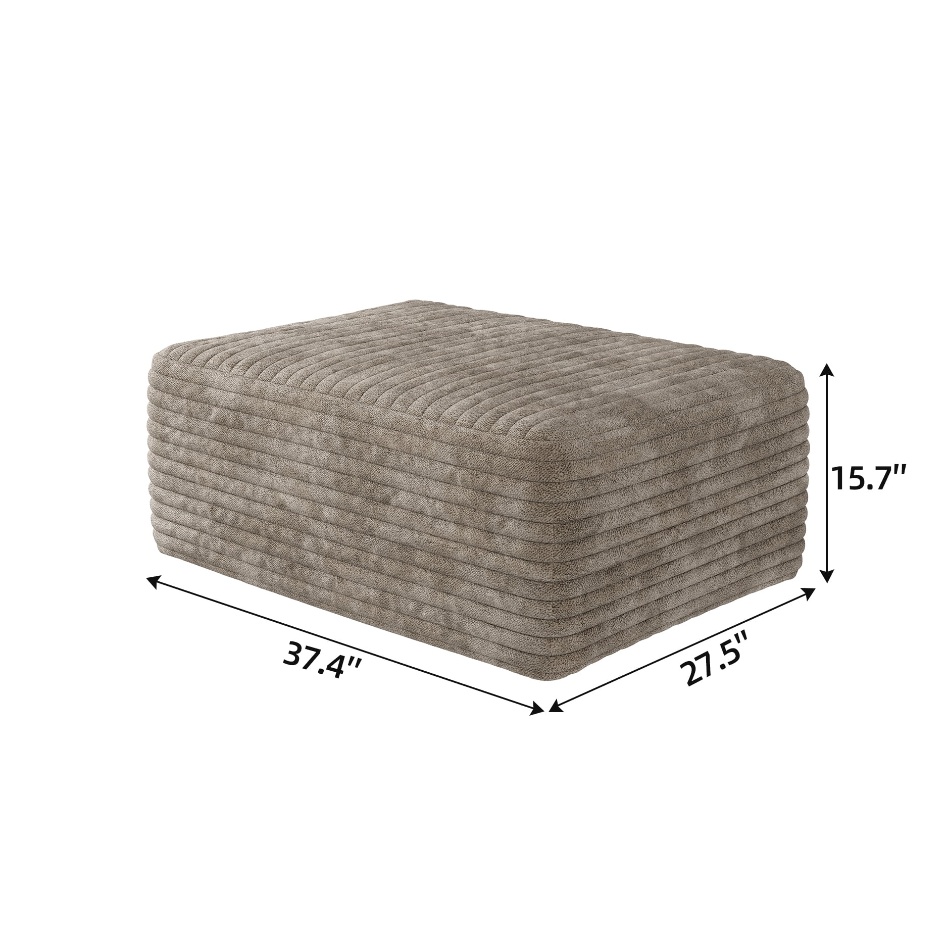 Modular Sectional Sofa, Plush Corduroy Cloud Couch with Reversible Chaise Lounge, High Resilience Sponge & Spring Support for Living Room Apartment Bedroom