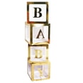 thumbnail image 4 of Caja transparente con globos dorados, caja sorpresa de cumpleaños, diseño para fiesta de confesión y propuesta, caja roja con letras de amor para bebé, 4 of 5