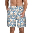 thumbnail image 1 of Balery Funny Cute Healthy Teeth Traje de Baño Estilo Hawaiano para Hombre, Shorts de Secado Rápido con Bolsillos-XX-Large, 1 of 6