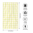 thumbnail image 4 of Kll Lemon Yellow Checkboard Ultra Absorbent & Soft Hand Towels For Bath, Hand, Face, Gym And Spa-27.5x16in, 4 of 9