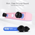 thumbnail image 3 of Barra de sonido de sobremesa Redragon GS560 RGB 2.0 Channel Rosa, 3 of 9