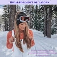 thumbnail image 3 of AYAMAYA Beanie Hat with Ponytail Hole, Winter Warm Messy Bun Winter Hat with Tail Hole Knit Skull Beanie for Women (Black), 3 of 7