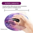 thumbnail image 4 of Insten Galaxy Mouse Pad for Computer Desk Laptop, Small Round Desktop Mat, Purple Space Mousepad, Non-Slip Rubber, 4 of 6