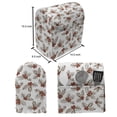 thumbnail image 4 of Christmas Stand Mixer Cover, Winter Season Harvest Holly Berries Vintage Floral Composition Ornate Leaves, Kitchen Appliance Organizer Bag Cover with Pockets, 5 Quarts, Scarlet Brown, by Ambesonne, 4 of 4