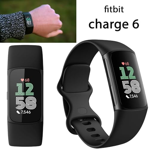 Free Shipping! Fitbit Charge 6 Fitness Tracker Watch Black Bundle