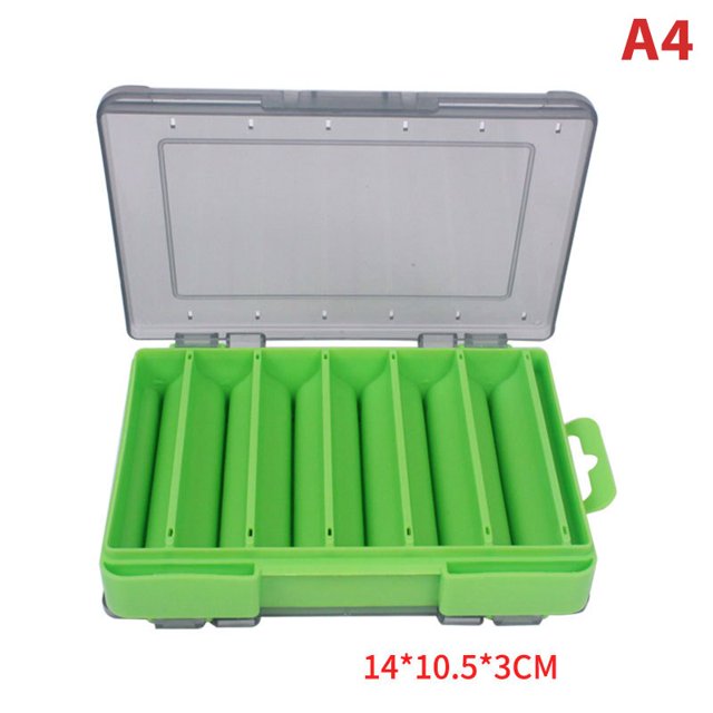 Double Sided Plastic Bait Jig Storage Box Reversible Lure Case Room High Strength Fishing Tackle Accessory Boxes He Qiyong unisex