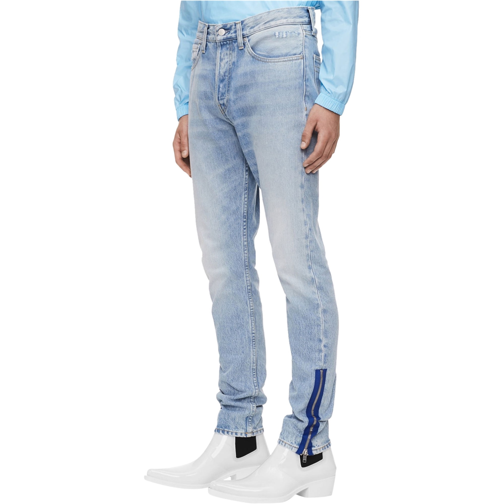 Klein 015 Rigid Skinny Fit Jeans, Blue, 38W x 30L - Walmart.com