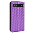 thumbnail image 7 of Flip Wallet Case for Google Pixel 6A, Plating PU Leather with RFID Blocking Credit Card & Cash Slot Kickstand Magnetic Closure Full Protective Phone Cover Women Men for Google Pixel 6A, Purple, 7 of 7