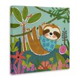thumbnail image 3 of Stupell Industries Eclectic Sleepy Sloth in Nature Canvas Art, 30 x 30, by Tina Finn, 3 of 8