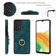 thumbnail image 3 of PU Leather Case for Samsung Galaxy A33 5G 6.4 Inch, Slim Fit Soft TPU Shockproof Drop Resistant Protective Case with Ring Holder Kickstand Card Slots Phone Cover for Samsung Galaxy A33 5G,Blue, 3 of 16