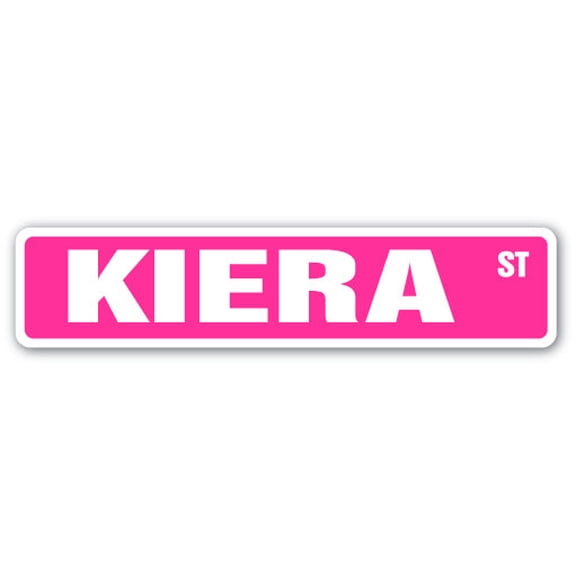 KIERA Street Sign Childrens Name Room Sign | Indoor/Outdoor |  24" Wide