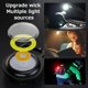 thumbnail image 3 of USB COB LED Mini linterna llavero abrebotellas 500lm linterna de bolsillo negro Likrtyny Iluminación del hogar multifuncional, 3 of 6