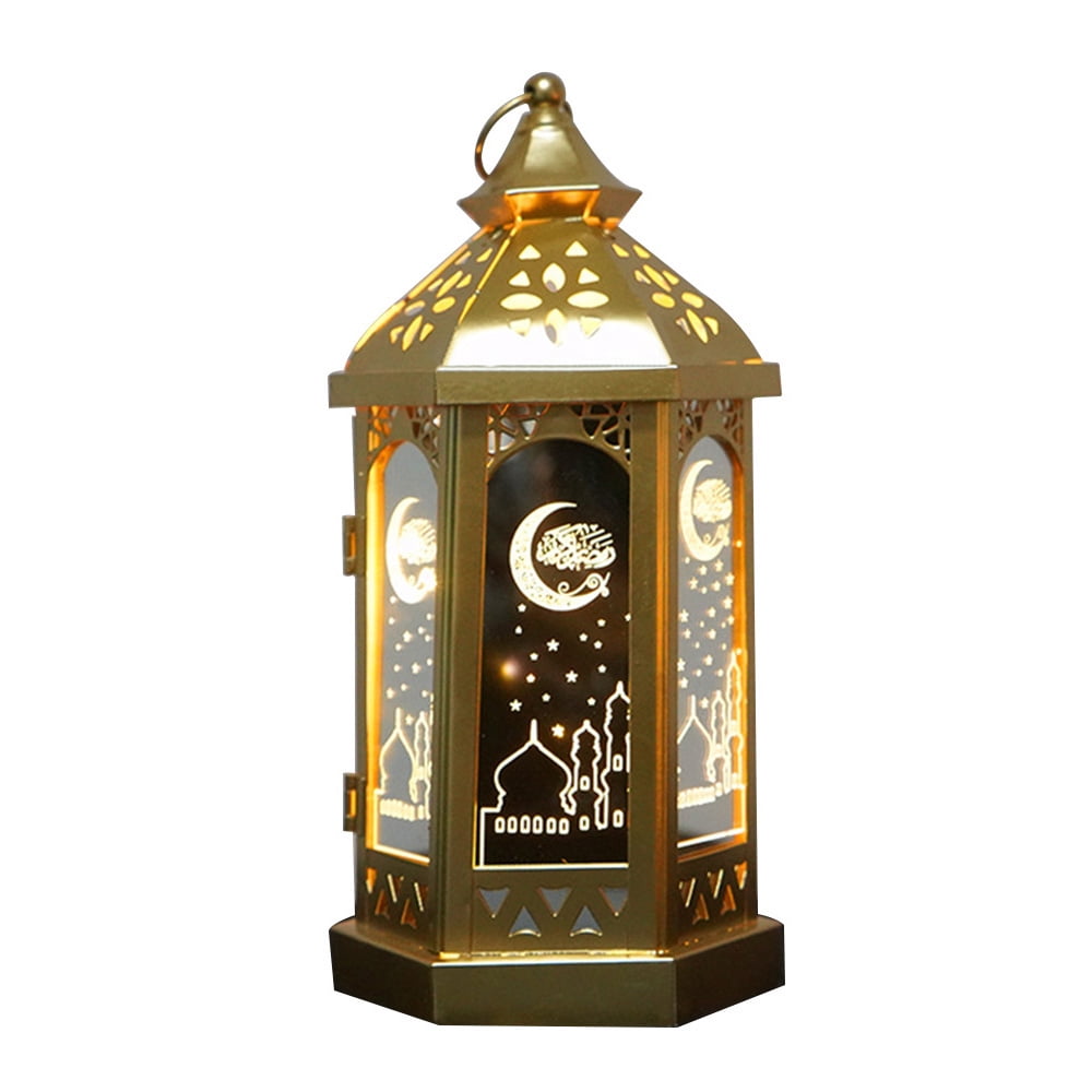 Eid Mubarak Lantern Decoration, Vintage Ramadan Lights Festival Lantern